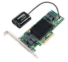 Adaptec 81605ZQ controller RAID PCI Express x8 3.0 12 Gbit/s (Adaptec 16 Port Adaptec RAID 81605ZQ Single PCIe Gen3 x8)