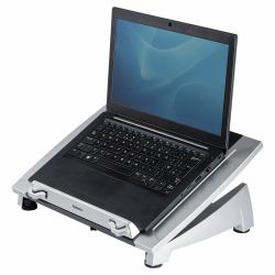 Fellowes 8036701 supporto per laptop Supporto per computer portatile Nero, Argento 43,2 cm [17"] (Fellowes 8036701 Laptop Riser Plus)