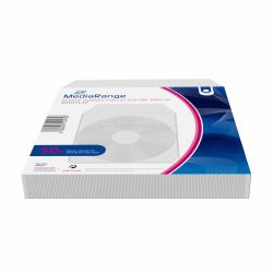 MediaRange BOX64 funda para discos ópticos 1 discos Gris (MEDIARANGE PLASTIC SLEEVES FOR 1 DISC 50 PACK)