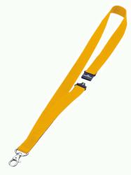 Durable 813704 insignia/pase Portaetiquetas Textil (Durable Lanyard Yellow 20mm [10])