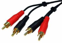 Cables Direct 2xRCA, 10m audio cable Black (CDL 10Mtr Twin RCA Cable)