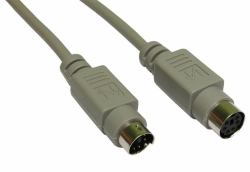 Cables Direct EX-105 cavo PS/2 5 m 6-p Mini-DIN Grigio (CDL 5m PS/2 Extension Cable)