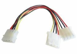 Cables Direct RB-511 cavo di alimentazione interno 0,23 m (CDL 23CM 5 1/4 M-2 X 5 1/4 F INT MOLEX)
