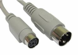 Cables Direct AD-303 cable para ratón/teclado Beige 0,15 m (CDL 15CM PS/2 F - 5 PIN M GREY)
