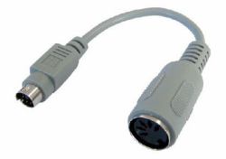Cables Direct AD-300 cable para ratón/teclado Beige 0,15 m (CDL 15CM PS/2 M - 5 PIN F ADAPTOR)