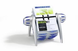 Durable Visifix flip acollador de tarjeta Azul, Plata (Durable VISIFIX FLIP VEGAS Silver)