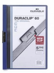 Durable Duraclip 60 archivador PVC Azul, Transparente (Durable DURACLIP 60 A4 Folder Dark Blue [25])