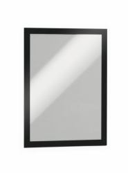 Durable 4872-01 marco magnético A4 Negro (Durable DURAFRAME Self Adhesive Magnetic Signage Frame PK2 A4 Black)