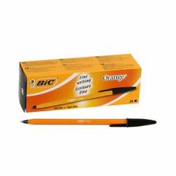 BIC Orange Fine Negro Bolígrafo Fino 20 pieza[s] (BIC Orange Ballpoint Pen Black Fine 0.8mm Pack of 20)