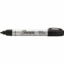 Sharpie S0945720 marcador permanente Negro 12 pieza[s] (Sharpie S0945720 Metal Barrel Small Bullet Black Box of 12)