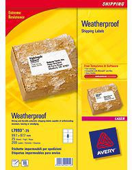Avery Weatherproof Shipping Labels etiqueta autoadhesiva Blanco 200 pieza[s] (Avery Zweckform L7993 - shipping etike)