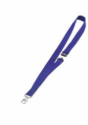 Durable Cinta para portanombres de 20 mm de anchura con cierre de seguridad azul oscuro (Textile Badge - Necklace/Lanyard 20 With - Safety Release Dark Blue - Warranty: 12M)