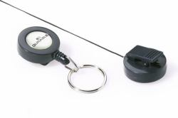 Durable 822258 accesorio para porta-tarjetas Carrete de acreditación Carbón vegetal 10 pieza[s] (Durable Badge Reel Keyring Charcoal [10])