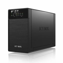ICY BOX IB-RD3620SU3 unidad de disco multiple 0 TB Escritorio Negro 