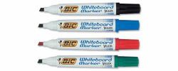 BIC Velleda Whiteboard Marker 1701 marcador 4 pieza[s] Punta redonda Negro, Azul, Verde, Rojo (BIC Velleda 1701 Whiteboard Marker Bullet Tip 1.5mm Line Assorted Pack of 4)