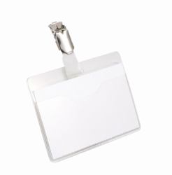 Durable Portanombres con clip giratorio (Visitor Name Badge - Warranty: 12M)