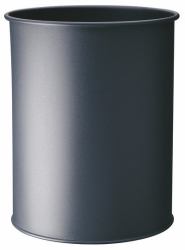 Durable Waste basket metal round 15 15 L Plata (Durable Metal Waste Bin 15L Silver)