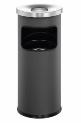 Durable 3332 17L Alrededor Metal Carbón vegetal cesto de basura (Durable Round Ashtray Bin 17L Grey)