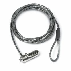 Dicota D30885 cavo di sicurezza Nero, Acciaio inossidabile 2 m (SECURITY COMBINATION LOCK - PRO SINGLE)