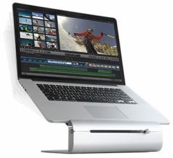 Rain Design iLevel2 Supporto per computer portatile Grigio 38,1 cm [15"] (ILEVEL2 ADJUSTABLE HEIGHT - LAPTOP STAND SILVER)