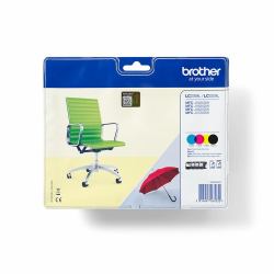 Brother LC-229XLVALBP cartuccia d'inchiostro 4 pz Originale Nero, Ciano, Magenta, Giallo (LC229XL VALUE PACK)