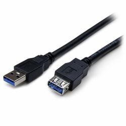 StarTech.com Cavo prolunga USB 3.0 SuperSpeed Tipo A da 2m da A ad A - Maschio/Femmina (2M BLACK USB 3.0 MALE TO FEMALE - USB 3.0 EXTENSION CABLE A TO A)