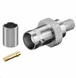 Microconnect BNC59F conector coaxial BNC (BNC crimp plug for RG59 - cable with gold pin - Warranty: 300M)