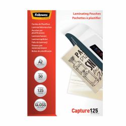 Fellowes 5309302 plastificador 50 pieza[s] (Laminating Pouch A2 125MIC 50pk)