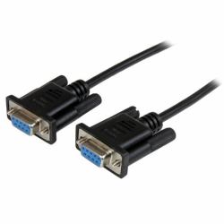 StarTech.com Cavo Seriale RS232 / DB9 Null Modem da 2m - nero Femmina/Femmina (2M FEMALE TO FEMALE RS232 - SERIAL NULL MODEM CABLE BLACK)