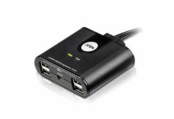 ATEN Switch di condivisione periferiche USB 2.0 a 2 x 4 porte (ATEN US224 2-Port USB Peripheral Shari)