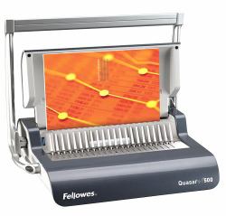 Fellowes Quasar+ 500 500 hojas Carbón vegetal, Gris (QUASAR+ 500 COMB BINDER 5627701)