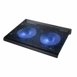 Trust 20104 almohadilla fría 43,9 cm [17.3"] Negro (TRUST - 20104 Azul Laptop cooling stand with dual fans)