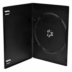 MediaRange BOX13 funda para discos ópticos Funda de DVD 1 discos Negro (CD/DVD Storage Media Case - 100 Pack, Black Single Slim - Warranty: 12M)