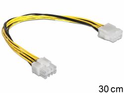 DeLOCK 83342 cavo di alimentazione interno 0,3 m (Delock VerlÃ¤ngerungskabel Stromversorgung 8 Pin EPS Stecker > Buchse 30 cm)