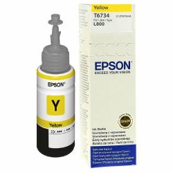 Epson T6734 Yellow ink bottle 70ml (Epson T6734 - gul - original - blÃ¦kref)