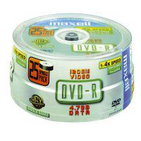 Maxell DVD-R 4.7GB 8x Spindle 25pk 4,7 GB 25 pieza[s] (Maxell DVD-R 4.7GB X 25 PACK SPINDLE)