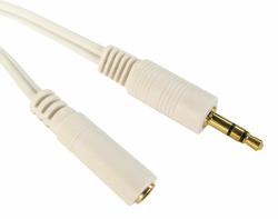 Cables Direct 3.5mm 10m cable de audio 3,5mm Blanco 