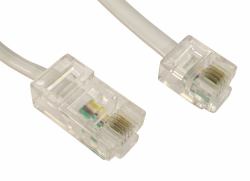 Cables Direct RJ-45 - RJ-11 5m Bianco (CDL 5m RJ11 to RJ45 Cable - White)