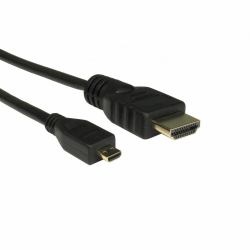 Cables Direct CDLHD4-MICRO050 cavo HDMI 5 m HDMI tipo A [Standard] HDMI tipo D [Micro] Nero (CDL 5m HDMI [A] to Micro HDMI [D])