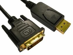 Cables Direct Display Port/DVI-D, 3m DisplayPort Nero (CDL 3m DisplayPort [M] to DVI [M])