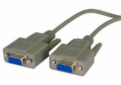 Cables Direct SL-911 cavo seriale Grigio 3 m D9 (CDL 3m D9 [F] - D9 [F] Null Modem)