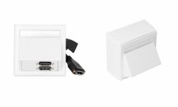 Vivolink WI221292 toma de corriente HDMI + DisplayPort + 3.5mm Blanco (Wall box HDMI, DisplayPort - inc Thorsmann wall box . - Warranty: 12M)