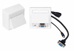 Vivolink WI221192 toma de corriente HDMI + VGA + 3.5mm Blanco (Wall box VGA, HDMI + 3,5mm - aud inc Thorsmann wall box . - Warranty: 12M)