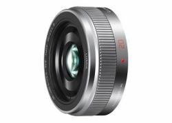Panasonic H-H020AE-S obiettivo per fotocamera Videocamera Argento (H-H020AE-S - Micro Four Thirds 20mm f1.7 Pancake Lens - Silver)