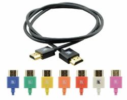 Kramer Electronics 1.8m HDMI m/m cavo HDMI 1,8 m HDMI tipo A [Standard] Nero (C-HM/HM/PICO/BK-6 - 1.8m Black Ultra Slim Flexible M-M HDMI High Speed with Ethernet [4K@60Hz 4.4.4])