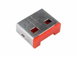 Cables Direct NLUSB-PB02 cavo di collegamento USB Rosso, Argento (CDL USB Port Blocks)