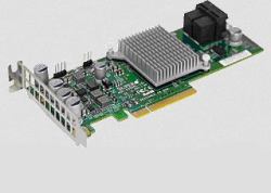 Supermicro AOC-S3008L-L8I controller RAID PCI Express 12 Gbit/s (LSI SAS 3008 IT/HBA MODE 12GB/,12Gb/s Eight-Port SAS Internal Host Bus Adapter/ LowProfile/ Supports 63 devices/ RAID 0, 1, 1E and 1...