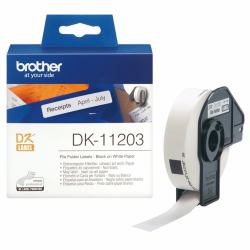 Brother DK-11203 cinta para impresora de etiquetas Negro sobre blanco (DK SINGLE LABLE ROLLS - F/ QL-500 550 300PCS/RL 17X87M)