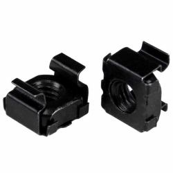 StarTech.com Paquete De 100 Tuercas Enjauladas M5 Para Orificio Cuadrado Y Herramienta De Instalación Para Racks De Servidor De 19" o 10", Armarios Y Racks - Negro - TAA (100 PKG M5 CAGE NUTS - .)