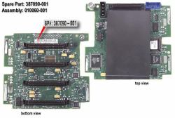 HPE 4-Slot SCSI drive simplex backplane board slot di espansione (HPE BACKPLANE BOARD 4-SLOT SCSI,SIMPEX)